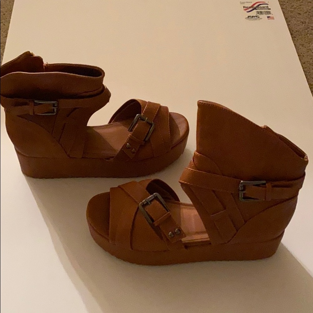 Brown Platform Sandals